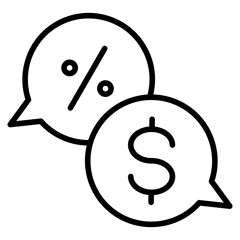 Negotiation Outline Icon