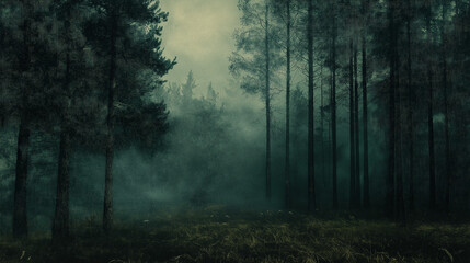 fog in the woods painted texture