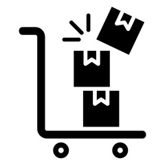 Overflow Shipment Glyph Icon