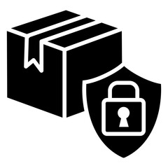 Package Security Glyph Icon