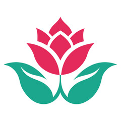 Simple Floral Logo Design Vector