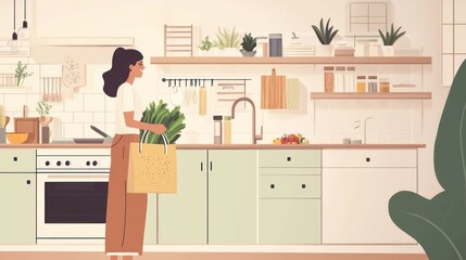 woman in kitchen