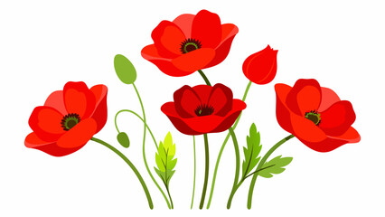 Fototapeta premium bouquet of red tulips