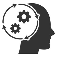 Systems Thinking Glyph Icon