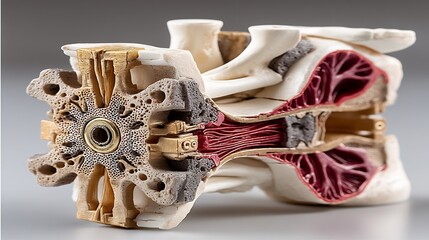 Cross sectional anatomy of pelvic girdle showing sacroiliac joint inflammation instability due to heavy squats or improper lifting