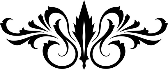 Obraz premium Elegant Floral Horizontal Design Element vector grapics