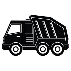 Fototapeta premium Truck icon vector illustration of a delivery vehicle for cargo transportation