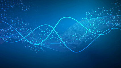 Futuristic Tech Aesthetics: Blue Scientific Desktop Backgrounds
