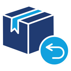 Logistic Replacement Flat Blue Icon