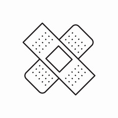 bandage plaster icon sign vector
