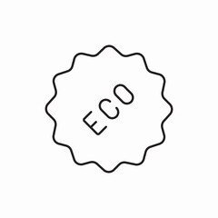 eco sticker icon sign vector