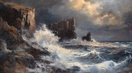Dramatic coastal scene