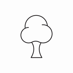 one tree icon sign vector