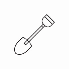 shovel dig icon sign vector