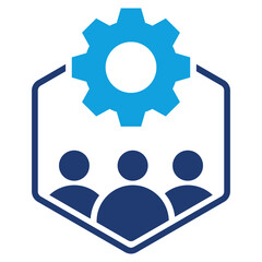 Professional Development Flat Blue Icon