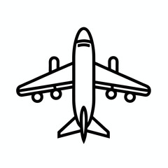 Vector illustration of a modern jet airplane with sleek design elements