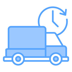 Transportation Blue Icon