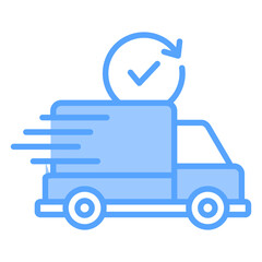 Shipping Blue Icon