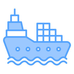 Cargo Blue Icon