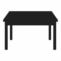 wooden table isolated on white