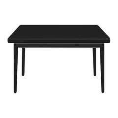 wooden table isolated on white