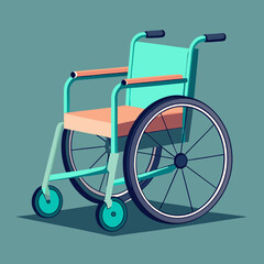 wheelchair isolated on white background