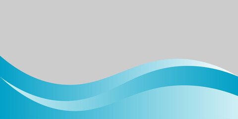 Blue and white business wave banner background. vector