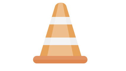 traffic cone isolated on white