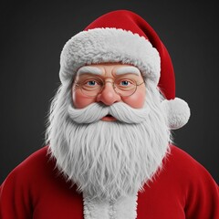 Naklejka premium happy santa claus