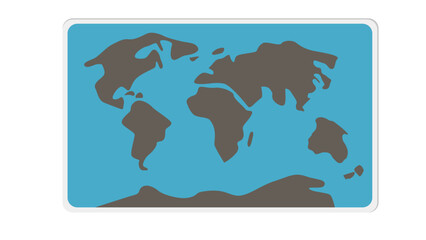 vector map of the world