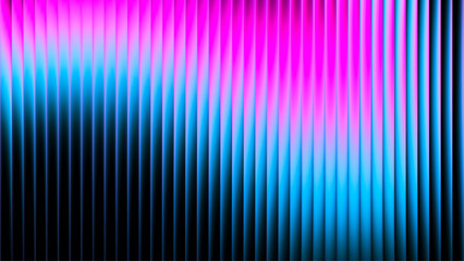 Vibrant gradient pattern with vertical glowing neon lines blending smooth and radiant colors. Minimalistic and futuristic abstract background perfect for creative digital designs. Vector illustration
