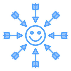 Emotional Resilience Blue Icon