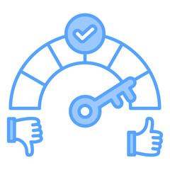 Key Performance Indicators Blue Icon