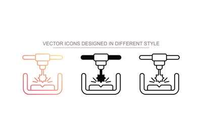Stereolithography icon design with white background stock illustration