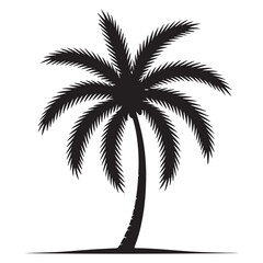Obraz premium silhouette of palm tree
