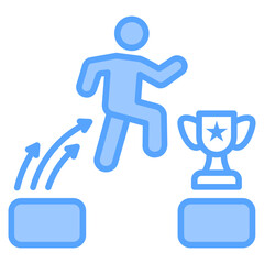 Challenges Life Blue Icon