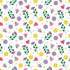summer flowers pattern