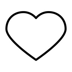 Heart Vector Line Icon Design