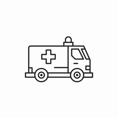 ambulance medicine icon sign vector