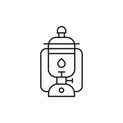 kerosene lantern icon sign vector