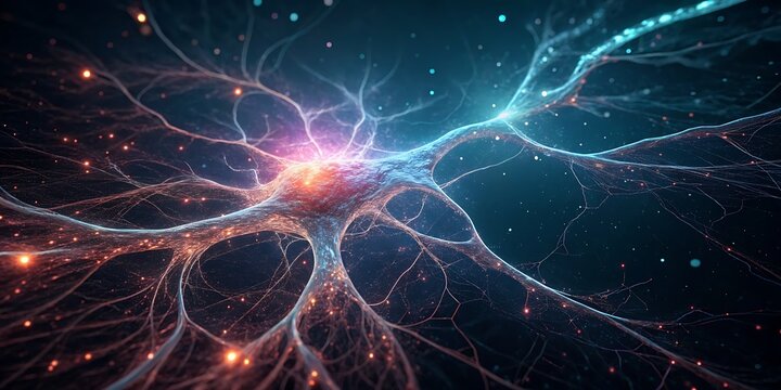 Futuristic Technology Vision Background with Digital Interface Elements
