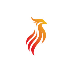Obraz premium phoenix bird graphic vector icon concept