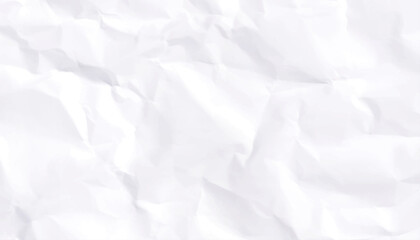 Naklejka premium White crumpled paper texture background. Crumpled white paper background.