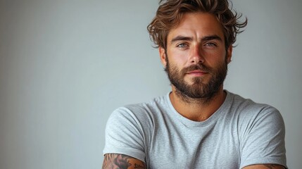 Fototapeta premium Close-up portrait of a man