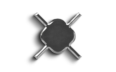 Abstract element Object Silver Shaped Metallic  On a transparant Background