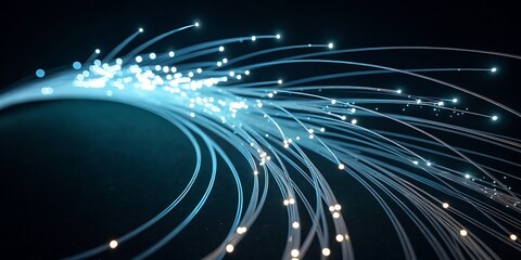 Futuristic Technology Vision Background with Digital Interface Elements