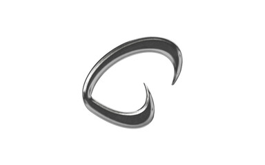 abstract chrome shape y2k element transparent background png