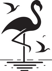 Flamingo Silhouette Vector