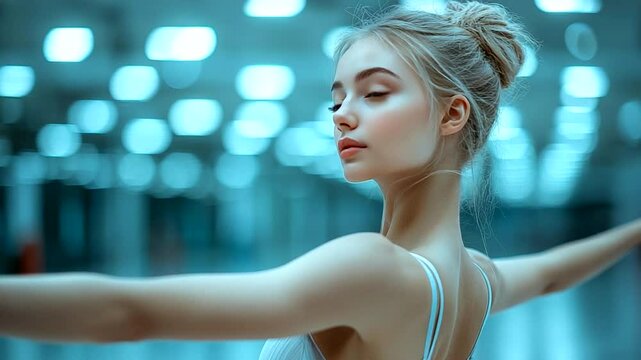 Ballerina in a graceful pose.