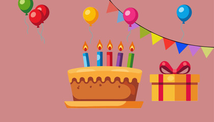 happy-birthday-cake-with-candles-and-colorful-balloons-celebrate-a-special-occasion-with-this-festive-cartoon-illustration-birthday-party-decorations